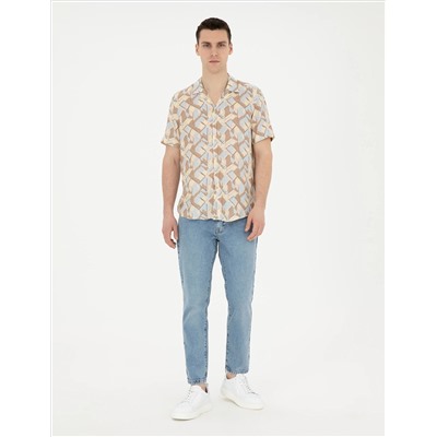 Açık Mavi Tapered Fit Jean Pantolon
