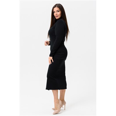 Платье длинное с разрезом 14442