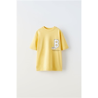 T-SHIRT WITH LABEL PRINT