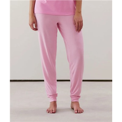 Pantalón de punto rosa