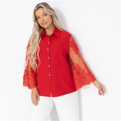 Жакет нарядный, Даю автограф (алый, с поясом)