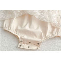 Кружевной наряд с короткими рукавами для маленьких девочек