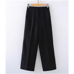 Женские прямые брюки с высокой талией