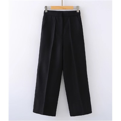 Женские прямые брюки с высокой талией