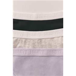 Pack 3 bragas clásicas negra, lila y gris