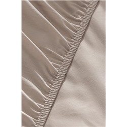 Manon King Size Plus %100 Pamuk Ranforce Lastikli Çarşaf - Koyu Bej