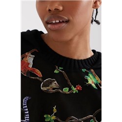 Sudadera bordados tul