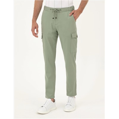Yeşil Regular Fit Kargo Pantolon