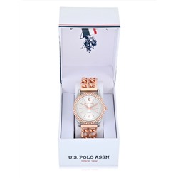 LADIES CLASSIC ROSE GOLD LINK BRACELET WATCH