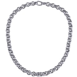 Колье (звено 9мм; покрытие палладий) 45-50см, Есть комплект