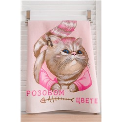 Набор полотенец для кухни Розовый кот