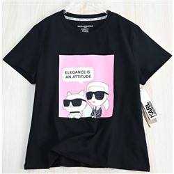 Женская хлопковая футболка  KARL LAGERFEL*D ОРИГИНАЛ! 😎