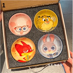 Набор из 4 суповых тарелок(350мл)