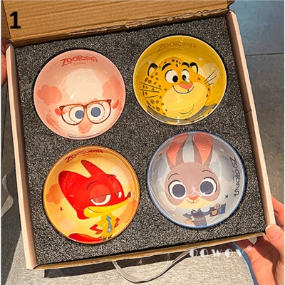 Набор из 4 суповых тарелок(350мл)