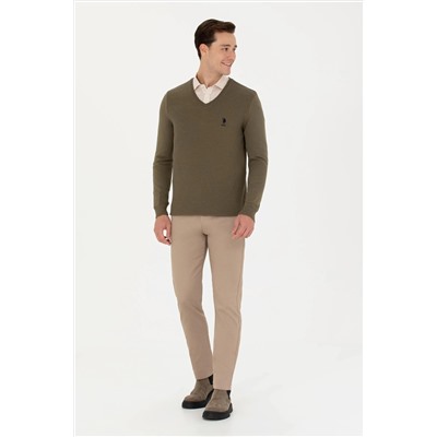 Erkek Haki Basic Kazak