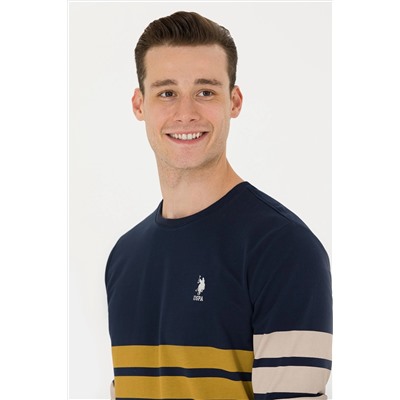 Erkek Lacivert Bisiklet Yaka Sweatshirt