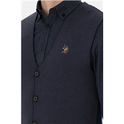 Erkek Lacivert Triko Hırka