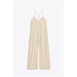 FLOWY TEXTURED JUMPSUIT