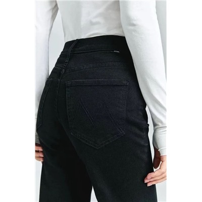 Женские эластичные хлопковые брюки с высокой талией