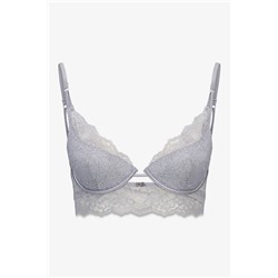 Sujetador push up GORGEOUS encaje gris