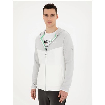 Açık Gri Regular Fit Örme Hırka