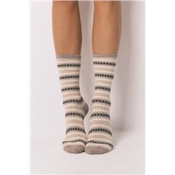 Calcetines largos rombos azul medio