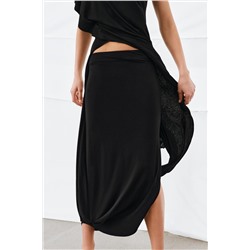 DRAPED MIDI SKIRT