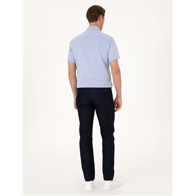 Koyu Lacivert Straight Fit Jean Pantolon
