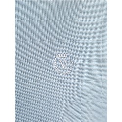 Футболка-поло из фактурного трикотажа