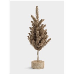 Ель искусственная, 30 см, полиэтилен, шампань, New year