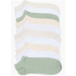 10-Pack Assorted Dots No Show Socks Vince Camuto