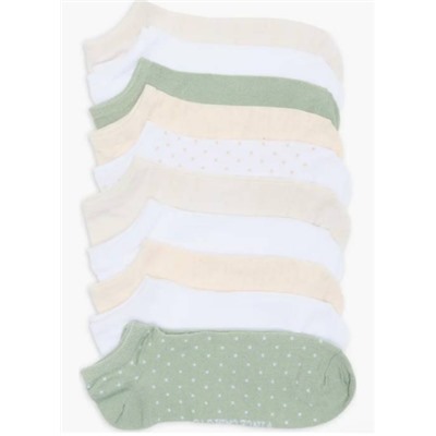 10-Pack Assorted Dots No Show Socks Vince Camuto