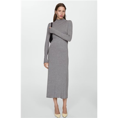 Vestido punto cuello perkins