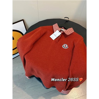 Комбинированный свитер с рубашечным воротником и манжетами