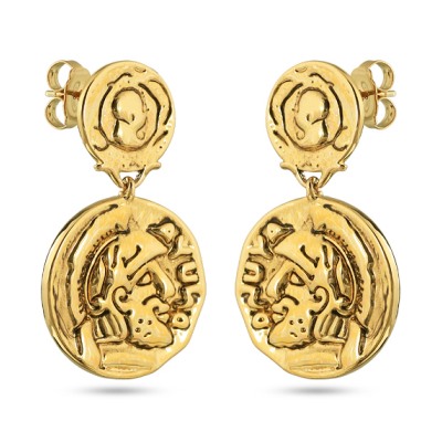 Серьги (покрытие золото с патиной), Есть комплект