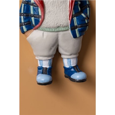 Boris Bear Magnet - Lacivert/Açık Bej - 4x8 cm