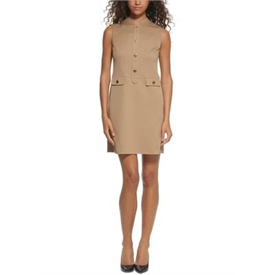 TOMMY HILFIGER  Womens Twill Mini Shift Dress