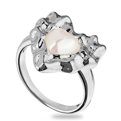 Кольцо Страсть (смола белая; покрытие родий), Есть комплект