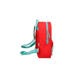 Mochila Rojo y turquesa