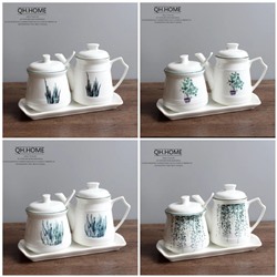 Керамический чайник и керамический набор для чая