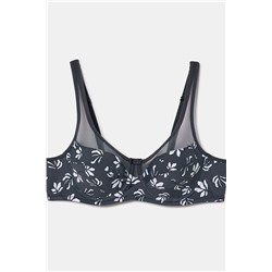 Sujetador de gran capacidad con aros Generous print flores