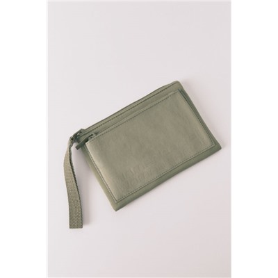 Monedero mini nylon verde