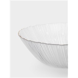 Салатник, 25х7 см, 1,8 л, стекло, с золотистым кантом, Wengen