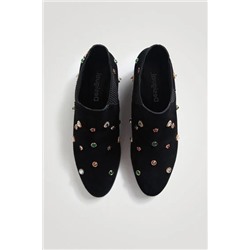 Botines serraje pedrería