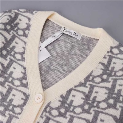 Женский повседневный простой и универсальный вязаный кардиган Dio*r