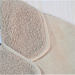 Женское свободное повседневное замшевое пальто на флисовой подкладке