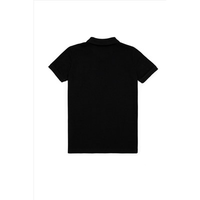 Erkek Çocuk Siyah Polo Yaka Tişört