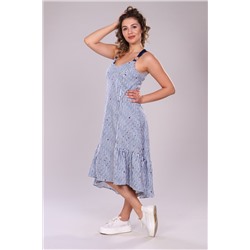 Сарафан женский в полоску на бретелях 11