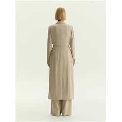 Жакет-платье макси в полоску, ML891/ginger