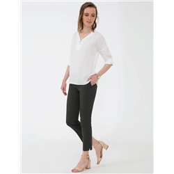 Beyaz Comfort Fit Uzun Kollu Gömlek